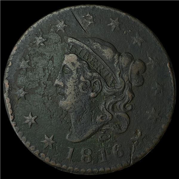 1816 Coronet Head Large Cent LIGHTLY  CIRCULATED