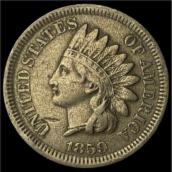 1859 Indian Head Cent ABOUT UNCIRCULATED