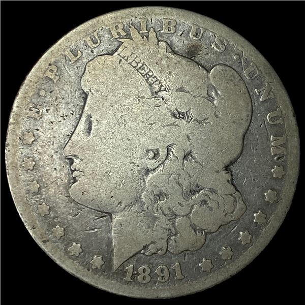 1891-CC Silver Morgan Dollar LIGHTLY  CIRCULATED