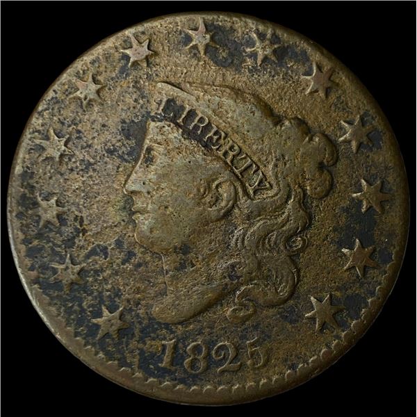 1825 Coronet Head Large Cent LIGHTLY  CIRCULATED