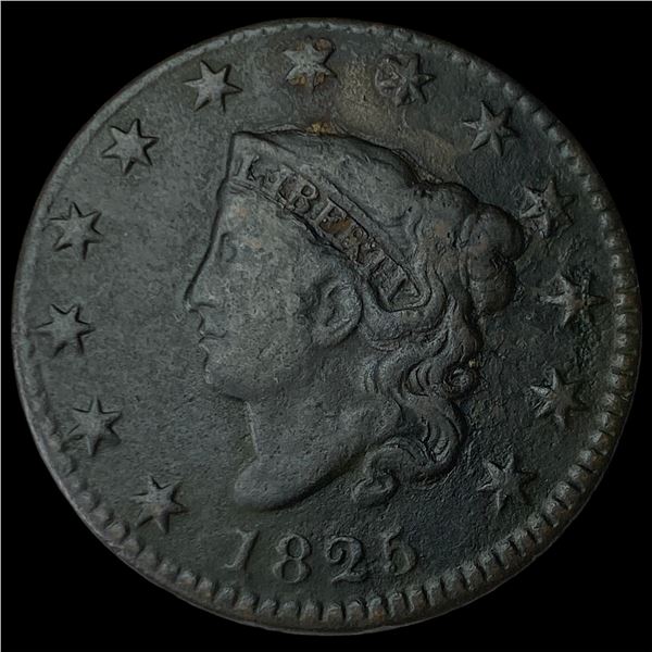1825 Coronet Head Large Cent LIGHTLY  CIRCULATED