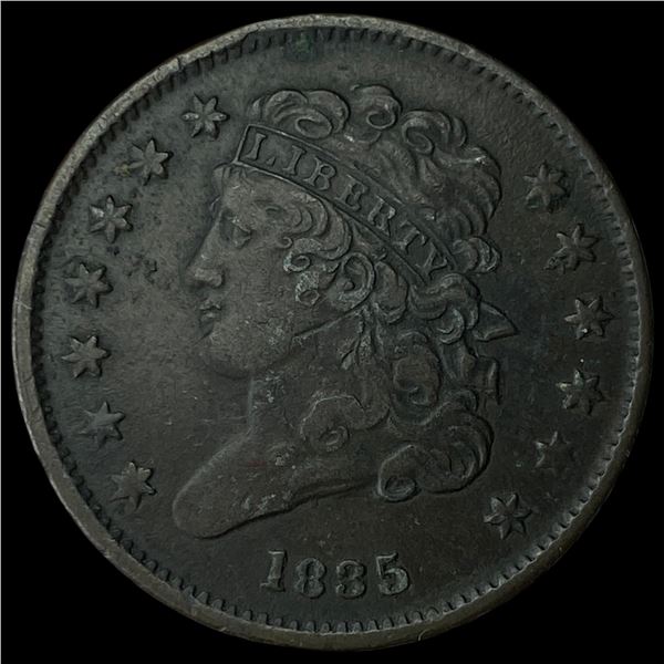 1835 Classic Head Half Cent CLOSELY  UNCIRCULATED