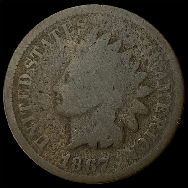 1867 Indian Head Cent NICELY CIRCULATED