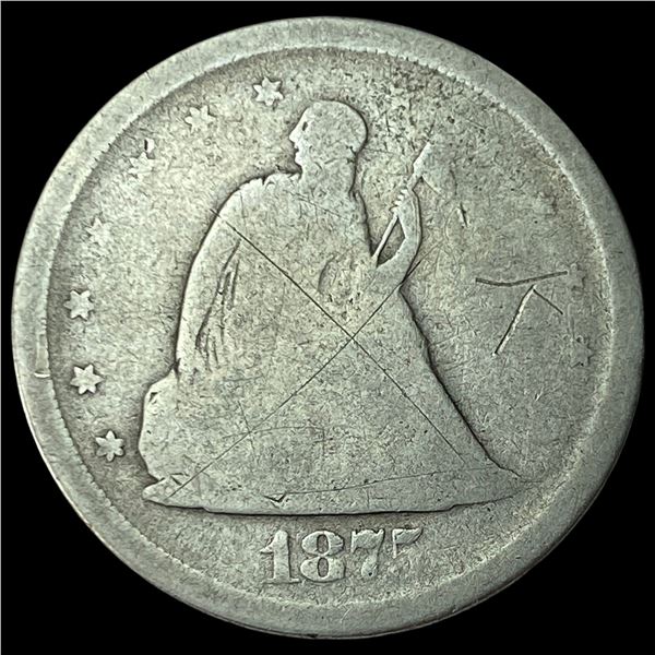 1875-S Silver Twenty-Cent Piece NICELY  CIRCULATED