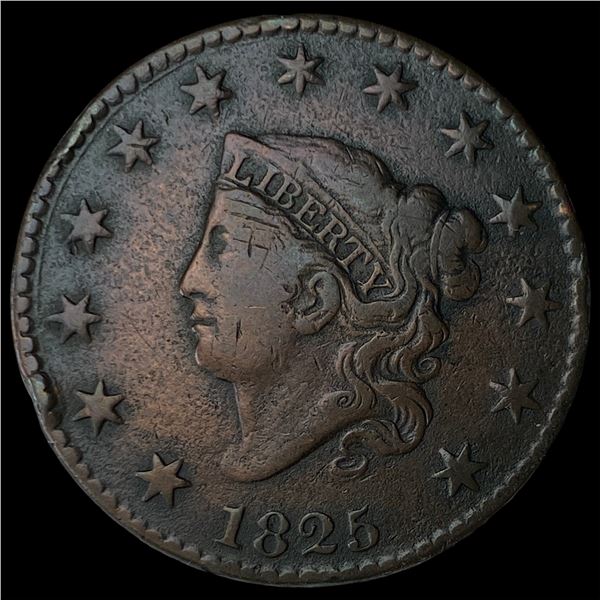 1825 Coronet Head Large Cent LIGHTLY  CIRCULATED