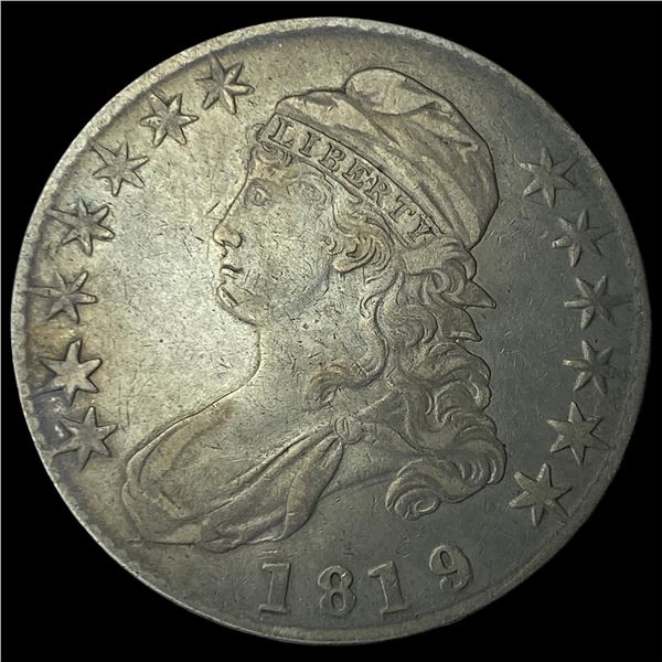 1819 Capped Bust Half Dollar NEARLY  UNCIRCULATED