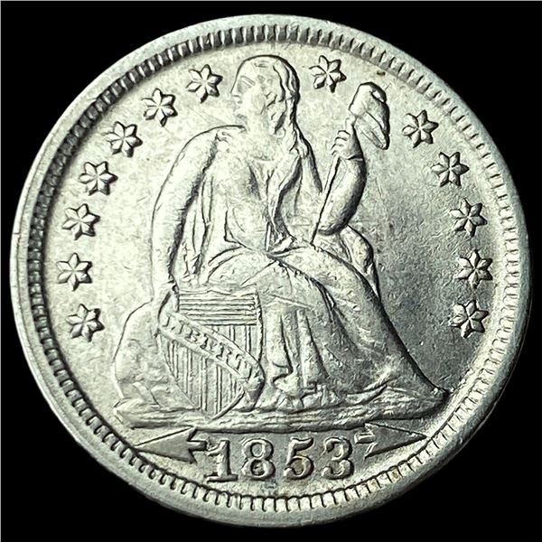 1853 Arrows Seated Liberty Dime UNCIRCULATED