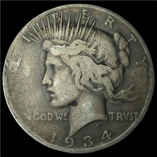 1934-S Peace Silver Dollar NICELY CIRCULATED