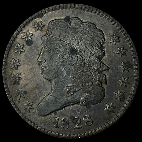 1828 Classic Head Half Cent CLOSELY  UNCIRCULATED