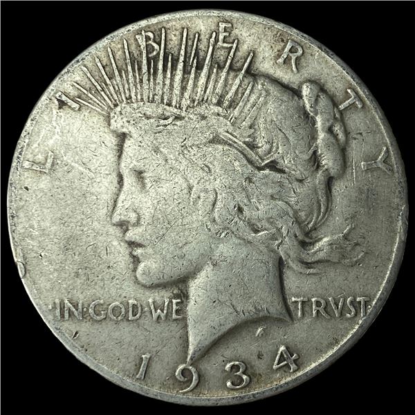 1934-S Silver Peace Dollar NICELY CIRCULATED