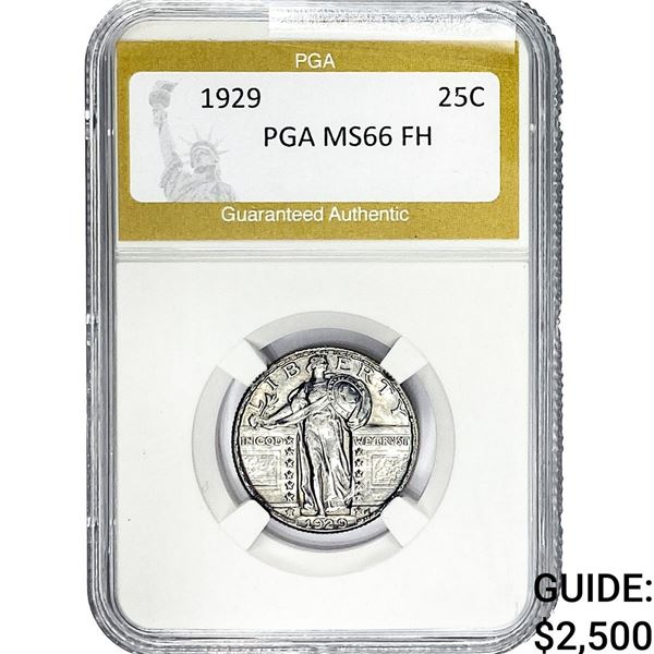 1929 Standing Liberty Quarter PGA MS66 FH