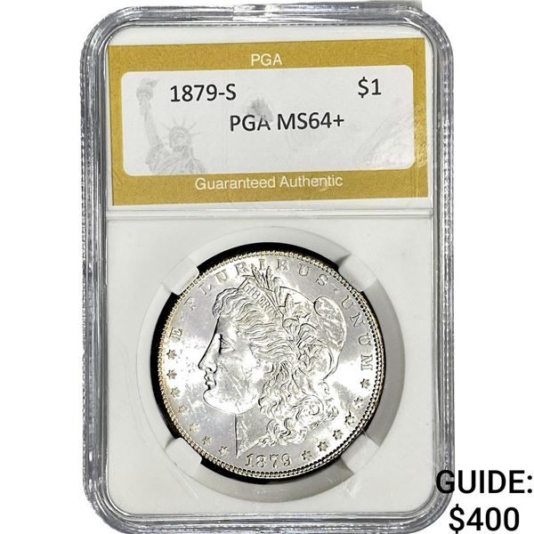 1879-S Morgan Silver Dollar PGA MS64+