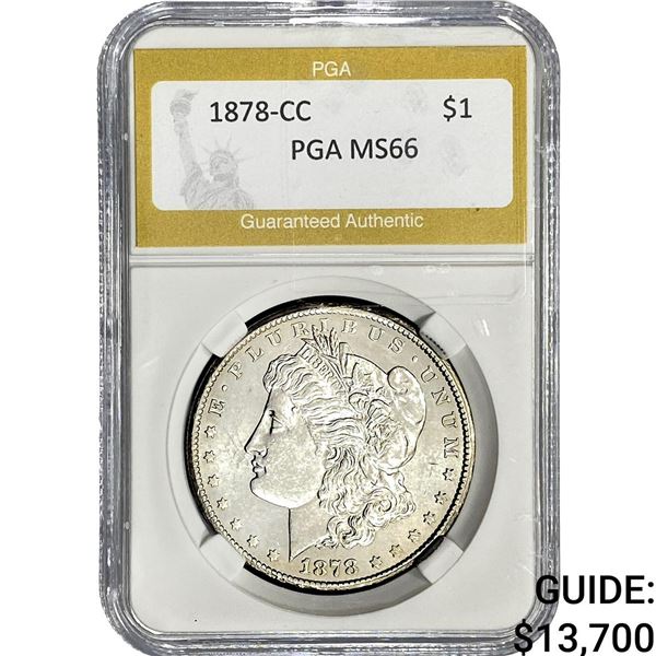 1878-CC Morgan Silver Dollar PGA MS66