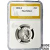 Image 1 : 1936-S Washington Silver Quarter PGA MS64