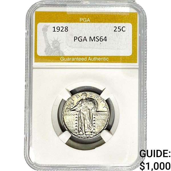 1928 Standing Liberty Quarter PGA MS64