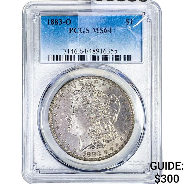 1883-O Morgan Silver Dollar PCGS MS64