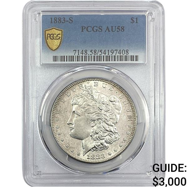 1883-S Morgan Silver Dollar PCGS AU58