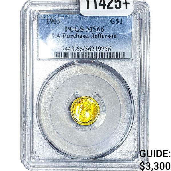 1903 Rare Gold Dollar PCGS MS66