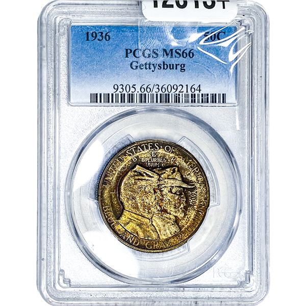 1936 Gettysburg Half Dollar PCGS MS66