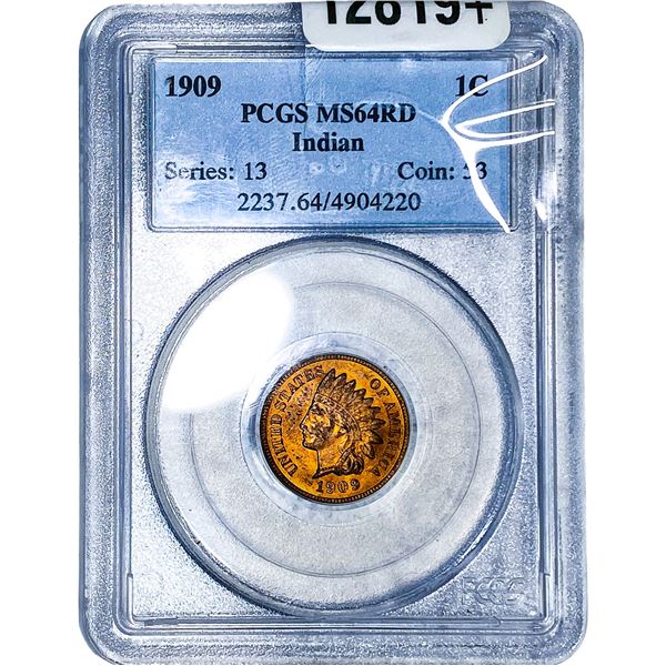 1909 Indian Head Cent PCGS MS64 RD