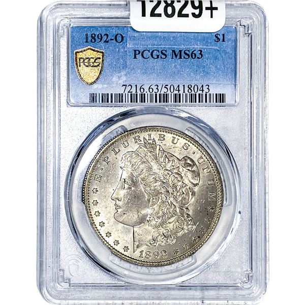 1892-O Morgan Silver Dollar PCGS MS63