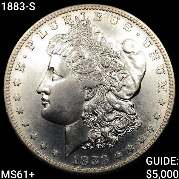 1883-S Morgan Silver Dollar UNCIRCULATED +