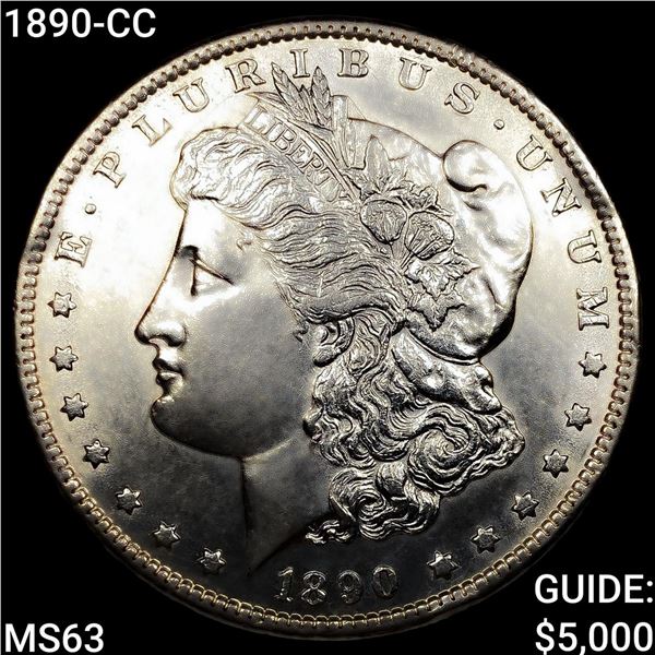 1890-CC Morgan Silver Dollar CHOICE BU