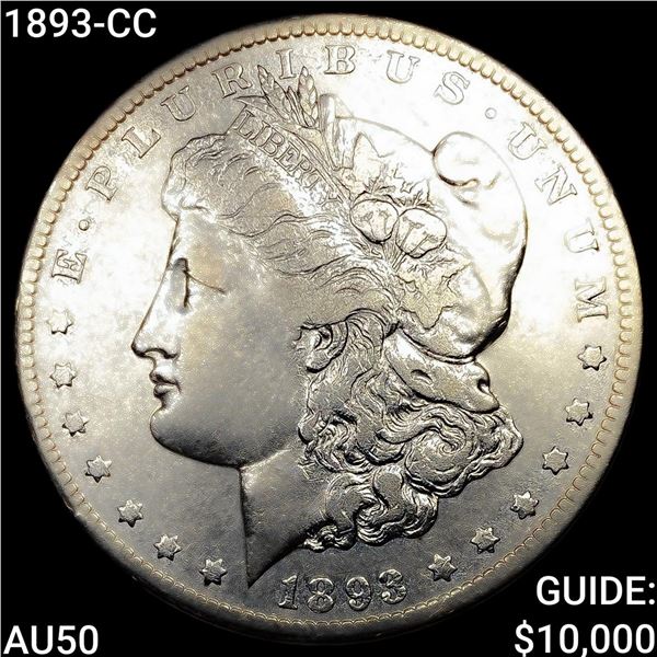 1893-CC Morgan Silver Dollar CLOSELY UNCIRCULATED