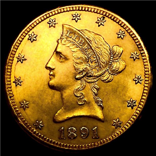 1891-CC $10 Gold Eagle