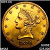 Image 1 : 1891-CC $10 Gold Eagle