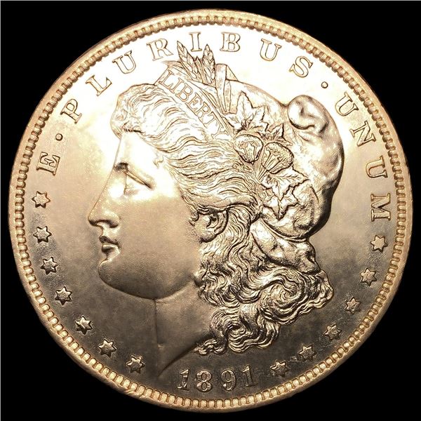 1891-CC Spitting Eagle Morgan Silver Dollar