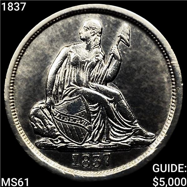 1837 Seated Liberty Dime