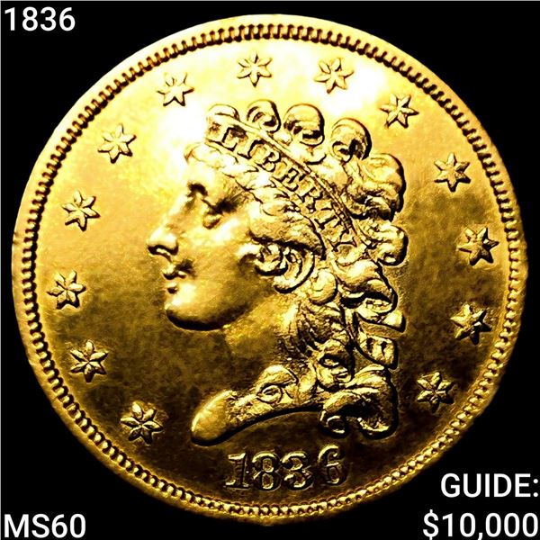1836 $2.50 Gold Quarter Eagle