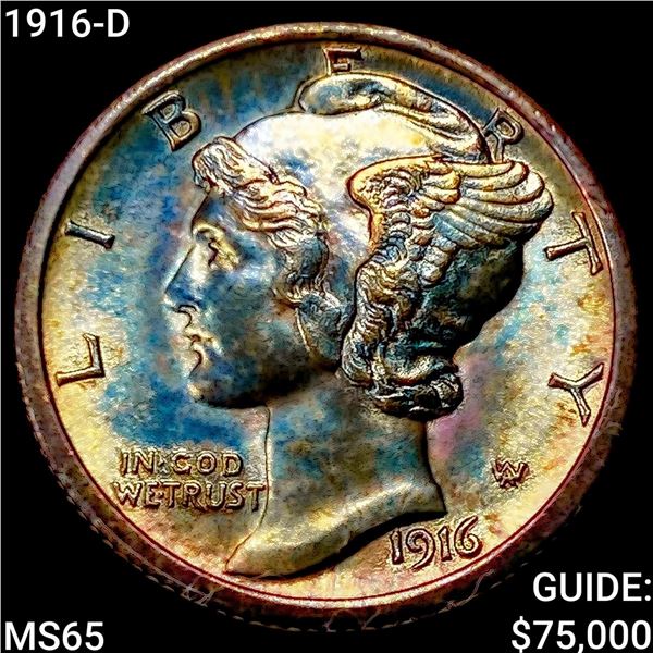 1916-D Mercury Dime