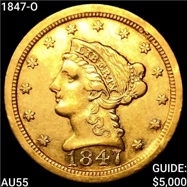 1847-O $2.50 Gold Quarter Eagle