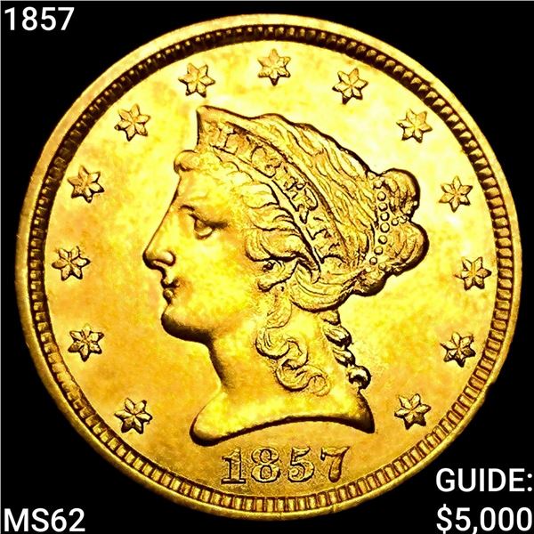 1857 $2.50 Gold Quarter Eagle