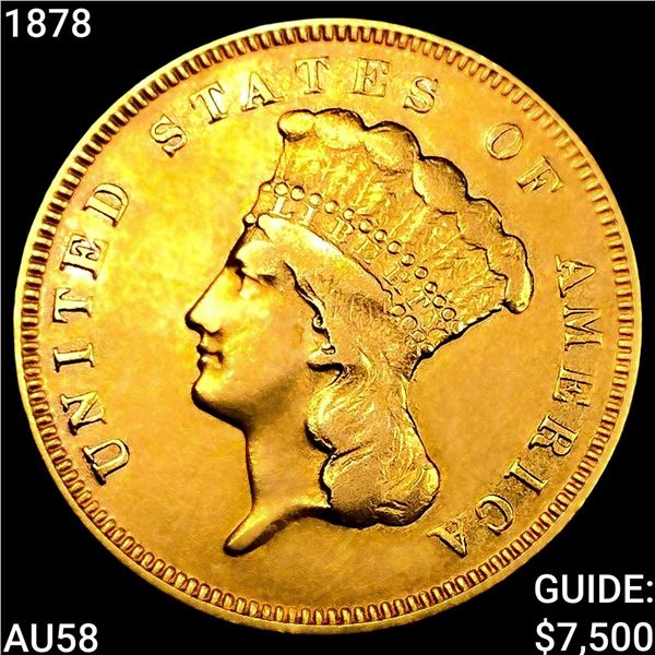 1878 $3 Gold Piece