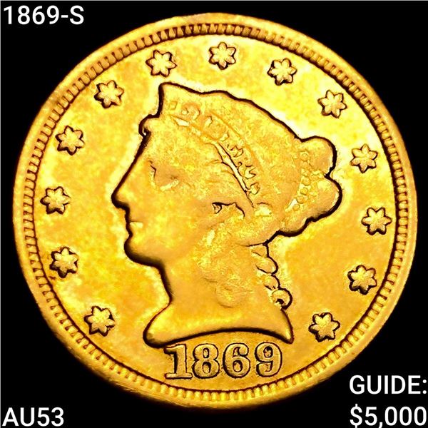 1869-S $2.50 Gold Quarter Eagle