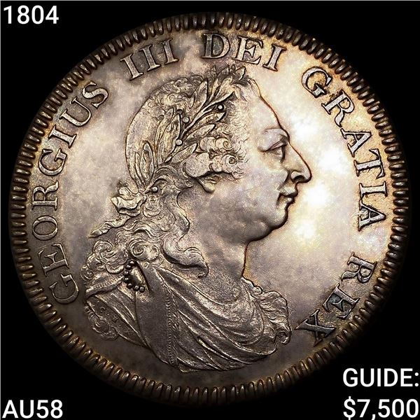 1804 Ireland 6 Shilling Silver Token Coinage