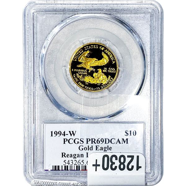 1994-W $10 Gold Eagle 1/4oz AGW PCGS PR69 DCAM