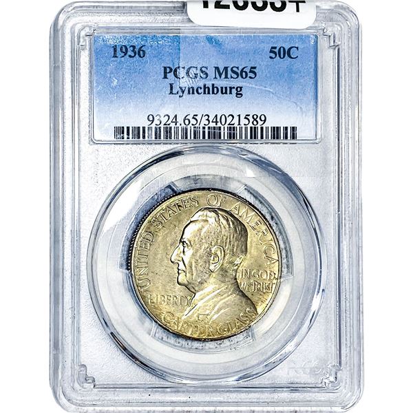 1936 Lynchburg Half Dollar PCGS MS65