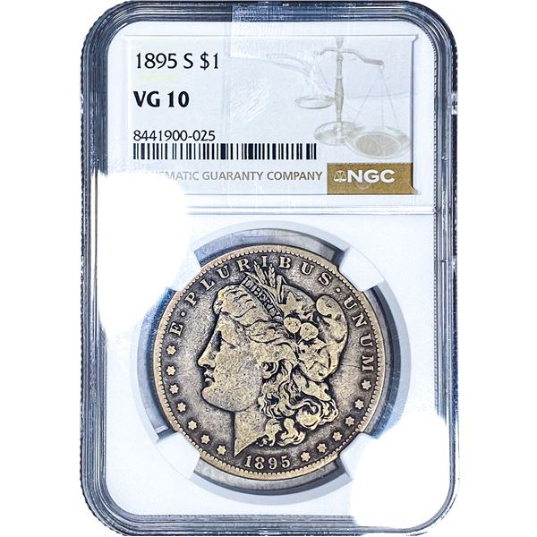 1895-S Morgan Silver Dollar NGC CG10