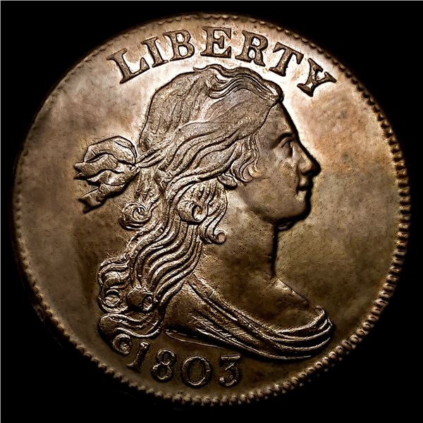 1803 100/000 Draped Bust Large Cent CHOICE AU