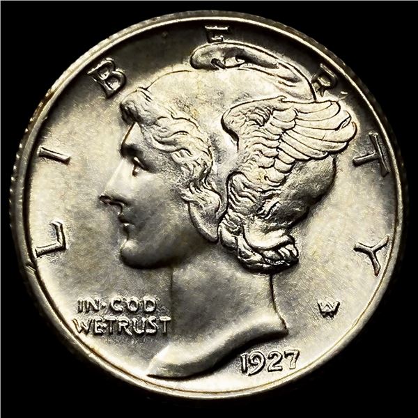 1927-S Mercury Dime CHOICE BU FSB