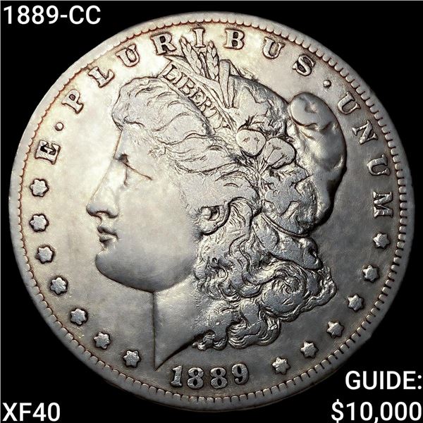 1889-CC Morgan Silver Dollar NEARLY UNCIRCULATED