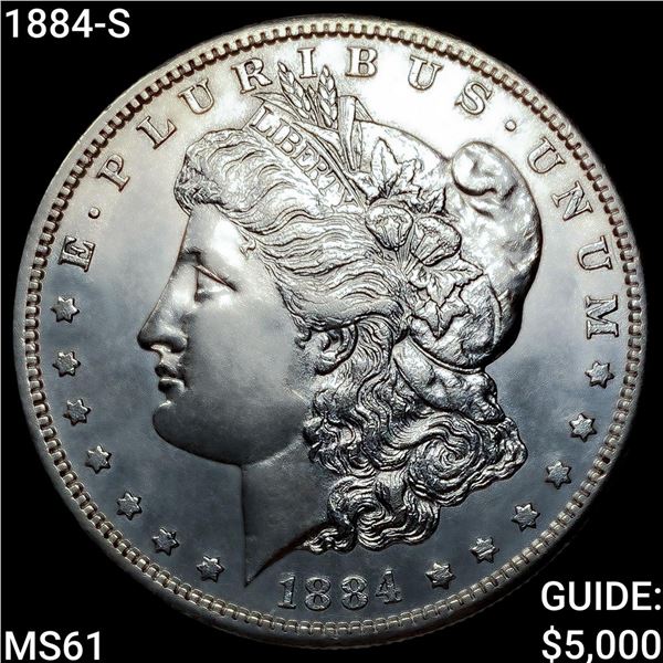 1884-S Morgan Silver Dollar UNCIRCULATED