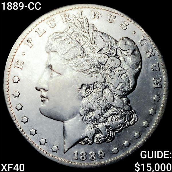 1889-CC Morgan Silver Dollar NEARLY UNCIRCULATED
