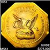 Image 1 : 1851 887 $50 Cal Gold Assay UNCIRCULATED