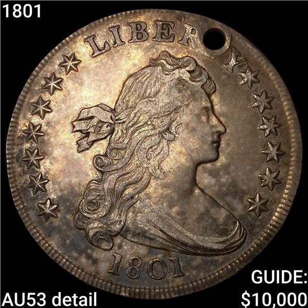 1801 Draped Bust Dollar CLOSELY UNCIRCULATED