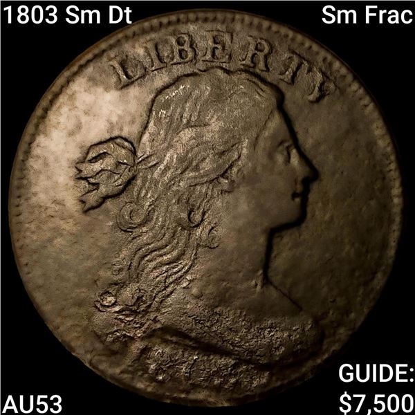 1803 Sm Dt, Sm Frac Draped Bust Large Cent CLOSELY UNCIRCULATED